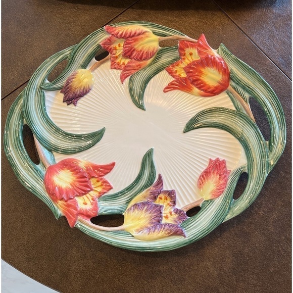 Fitz and Floyd | Dining | Vintage Fitz And Floyd Tulip Ceramic Platter ...